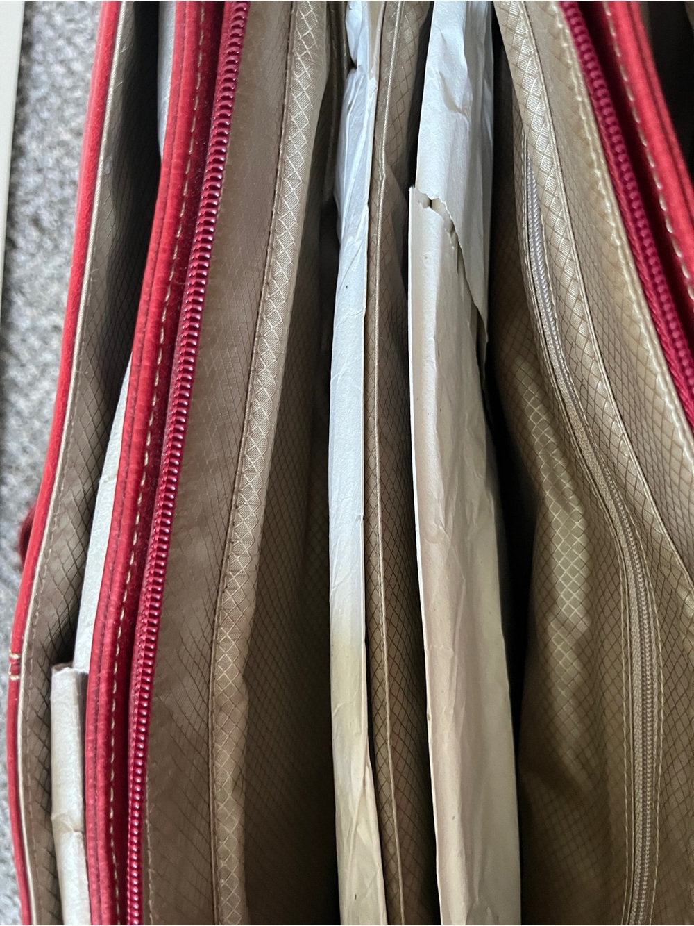 Buxton Madison Tote Bag with Padded Laptop Pocket in Red - Picture 9 of 11
